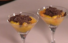 Мандариново-апельсиновый десерт с шоколадом
