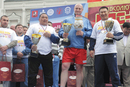 Телеканал «Боец» отпраздновал «ДЕНЬ ГОРОДА-2012» и наградил призеров чемпионата России по мас-рестлингу